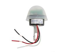 Micpointik Interruptor de control de luz AS-20 resistente al agua con detección automática de crepúsculo para farolas, jardines y patios, 12 V, ajustable hasta 1000 W, interruptor de sensor de fotos