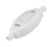Micpointik IP65 - Interruptor doble impermeable para empotrar (250 V, 3 A, para exteriores, baño, cocina, zonas húmedas, resistente al polvo, 6 mm), color blanco