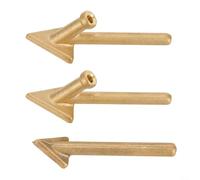 Micpointik Juego de 3 puntas de soldadura de plástico para soldador de 80 W, acero resistente al calor en oro, para parachoques de coche de TPO/TEO/PP, tamaños 16 mm y 20 mm, calentamiento rápido