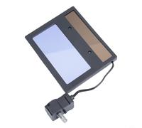 Micpointik Juego de filtros de soldadura oscurecidos automáticos con tecnología True Color, sensibilidad ajustable y amplio campo de visión para soldadores profesionales, negro, 110 x 90 x 4 mm, lente