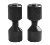 Micpointik Juego de pasadores de alineación de brida de 2 orificios de aluminio AL6061 negro anodizado para montaje preciso de tuberías Clase 150/300, brida de 1/2 a 12 pulgadas