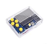 Micpointik Kit de construcción de consola de videojuegos, juego de soldadura con 4 juegos clásicos, proyecto de aprendizaje electrónico para niños y principiantes, fuente de alimentación USB de 5 V