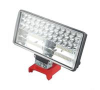 Micpointik Luz de trabajo LED de 18 V con 5400 lm, foco de enfoque, puerto de carga USB y clip para cinturón, luz portátil resistente al agua para camping, trabajo nocturno, compatible con baterías de