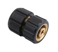 Micpointik M22 - Adaptador de alta presión M22-IG a M22-IG, conector de latón para hidrolimpiadora, 400 bar, 150 °C, compatible con Kärcher HD/HDS y KRÄNZLE