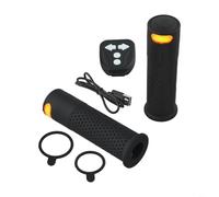Micpointik Manillar de scooter eléctrico con intermitente izquierdo y derecho para Xiaomi M365 Pro 1S Pro 2 Mi3, antideslizante, silicona negra, fácil instalación, asas de conducción nocturna (negro)