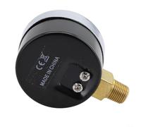 Micpointik Manómetro de baja presión para combustible, aire, aceite, gas, agua, manómetro de acero inoxidable con esfera de 40 mm, montaje radial G1/8 pulgadas, rango de medición 0-30 PSI 0-2 bar