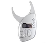 Micpointik Medidor digital de grasa corporal LCD, pinzas para pliegues de piel, plástico ABS, medición precisa, 0-50 mm, portátil, para gimnasio, atleta, dieta, análisis corporal, probador de