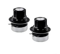 Micpointik Potenciómetro giratorio desechable capa de carbón control preciso de resistencia para control del motor eje 6 mm con 2 unidades de potenciómetro giratorio de película de carbono de un solo