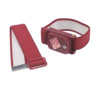Micpointik Pulsera antiestática inalámbrica con anillo de tierra, protección ESD mediante hilo conductor y PU, ajustable para profesionales de la electrónica en talleres, color rosa