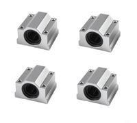 Micpointik Rodamientos de bolas lineales de aluminio para impresora 3D, baja fricción y alta estabilidad, juego de 4 piezas con diámetro interior de 6/8/10/12 mm, compatible con SCS8UU (B)