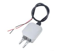 Micpointik Sensor de presión diferencial 4-20 mA Medidor de presión de aire con boquilla de pagoda, compensado de temperatura para HVAC e industria, rango de medición 0-2 kPa, precisión 0,2% FS, plata