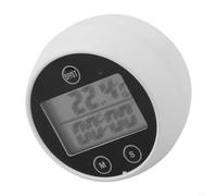 Micpointik Termómetro digital para baño de hielo con temporizador, impermeable IP67, pantalla LED para terapia de agua fría y recuperación, de -20 a 70 °C, color blanco (BLACK)