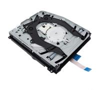 Micpointik Unidad Blu-ray con placa para PS4 Slim CUH-2100 CUH-2215b, metal y ABS, kit completo de repuesto para reparación de consola, fácil instalación, color plateado, negro y blanco