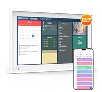 Micpop Calendario digital de 15.6 pulgadas, calendario inteligente y gráfico de tareas, pantalla táctil interactiva de 1920 x 1080, calendario electrónico para horarios familiares, planificador de