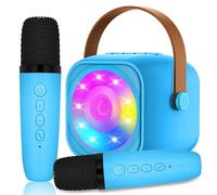 MicQutr Karaoke 2 Microfonos, Karaoke Máquina para Niños y Micrófonos Inalámbricos, Altavoz Bluetooth Portátil para Adultos y Niñas, Regalo para Fiestas en Casa/Regalos/Juguetes