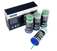Micro Aplicador Desechable Color Verde | Bote de 100 Micro Cepillos Tamaño Estándar | Máxima Precisión y Limpieza (500 Unidades)