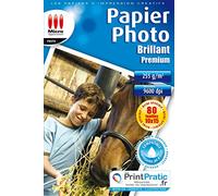 Micro Application 5376 A6 Blanco - Papel fotográfico (255 g/m², Blanco, A6, 80 hojas, 100 x 150 mm)