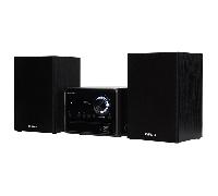AIWA MSBTU-300MKII Microcadena HiFi Bluetooth 20W RMS, Equipo de Música con CD MP3, USB, Radio FM, Entrada Óptica, AUX RCA, Salida Auriculares, Mando a Distancia, Negro