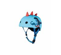 MICRO Casco de patinete infantil Scootersaurus 3D V2 azul | 48-53CM
