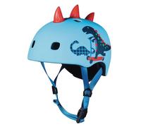 MICRO Casco de patinete infantil Scootersaurus 3D V2 azul | 52-56CM