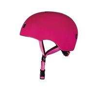 Micro® | Casco V2 Infantil para Patinete o Bicicleta | Luz Trasera de Seguridad 3 Posiciones | Ultraligero 250 Gramos | Protección | Niños y Niñas (Frambuesa, Talla S (2-5 Años / 48-53cm))