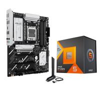MICRO CENTER AMD Ryzen 5 7600X3D - Procesador de CPU con placa base ASUS B650E MAX Gaming WiFi AM5 ATX (DDR5, PCIe 5.0, 3X M.2, Wi-Fi 6E)