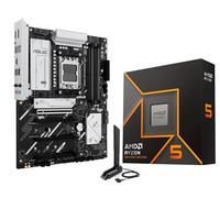 MICRO CENTER AMD Ryzen 5 9600X - Procesador de CPU con placa base ASUS B650E MAX Gaming WiFi AM5 ATX (DDR5, PCIe 5.0, 3X M.2, Wi-Fi 6E)