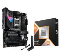 Micro Center AMD Ryzen 9 9950X3D - Procesador de CPU con ASUS ROG Strix X870E-E Gaming WiFi X870 ATX (18+2+2 etapas de potencia, WiFi 7, 5X M.2, PCIe 5.0, USB4)