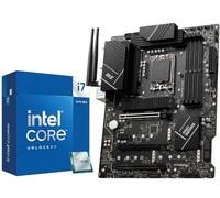 Micro Center Intel Core i7-14700K 20 (8P+12E) Núcleos hasta 5.6 GHz desbloqueado LGA 1700 Procesador de computadora con paquete de gráficos integrado con MSI PRO Z790-P WiFi DDR5 ProSeries Motherboard