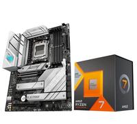 Micro Center Kit de placa base de CPU AMD Ryzen 7 7800X3D desbloqueado procesador de escritorio con ASUS ROG Strix B650-A Gaming WiFi 6E AM5 placa base para juegos