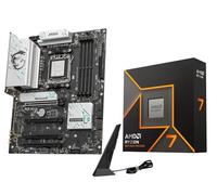 Micro Center Procesador AMD Ryzen 7 9700X con placa base WiFi MSI B850 Gaming Plus (ATX, AM5, DDR5, PCIe 5.0, M.2 Gen5, Wi-Fi 7, 5G LAN)