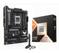 MICRO CENTER Procesador AMD Ryzen 7 9800X3D con ASUS TUF Gaming B850-PLUS WiFi AM5 ATX placa base (DDR5, PCIe 5.0, 3X M.2, Wi-Fi 7, USB 20Gbps Type-C)