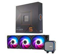 MICRO CENTER Procesador de CPU AMD Ryzen 5 7600X con MSI MAG Coreliquid A13 360 AIO ARGB Enfriador líquido de CPU Radiador de 360 mm LGA 1700/1851/AM5/AM4