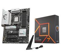 Micro Center - Procesador de CPU AMD Ryzen 7 7700X con placa base WiFi B850 Gaming Plus (ATX, AM5, DDR5, PCIe 5.0, M.2 Gen5, Wi-Fi 7, 5G LAN)