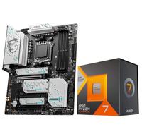 Micro Center - Procesador de CPU AMD Ryzen 7 7800X3D con placa base MSI X670E GAMING PLUS, enchufe AM5, DDR5, PCIe 5.0, WiFi 6E