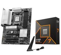 Micro Center Procesador de CPU AMD Ryzen 7 9700X con placa base WiFi MSI PRO B850-P (ATX, AM5, DDR5, PCIe 5.0, M.2 Gen5, Wi-Fi 7, 5G LAN)