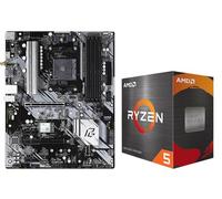 MICRO CENTER Procesador de escritorio AMD Ryzen 5 5500 con placa base B550 Phantom Gaming 4 AM4