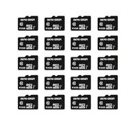 Micro Center Tarjeta de memoria flash micro SDHC de 16 GB, clase 10, paquete de 20 unidades con adaptador para almacenamiento de dispositivos móviles, tabletas, drones y grabación de video Full HD, 80