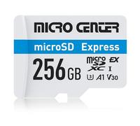 Micro Center Tarjeta de memoria microSDXC-Card UHS-I U3 V30 A1 MicroSD Express de 256 GB, hasta 880 MB/s de lectura y hasta 770 MB/s de escritura