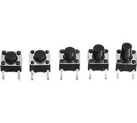 Micro conmutadores 50pcs 6x6x5/4.3/5.5/6/7/8/9/10/13 mm Interruptor de tacto Push Button Switch 1 2V 4PIN DIP Tacto momentáneo táctil PUSH(6x6x4.3 50pcs)
