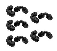 Micro Drip System L-Stück 13 mm (1/2 Zoll) - 10er Pack: Robustos conectores de tubo para cambiar la dirección de los tubos de colocación, montaje sin herramientas, reutilizable, para sistemas de riego