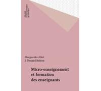 Micro-enseignement Et Formation Des Enseignants (ebook)