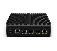 Micro Firewall Appliance, Fanlesss Mini PC, VPN, OPNsense, Soft Router, Intel Celeron J6413, H13, AES-NI, 4 x Intel 2.5GbE I226-V LAN, HDMI, DP, COM, 8GB DDR4 RAM, 256GB NVMe SSD
