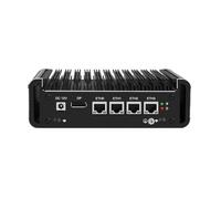 Micro Firewall Appliance, Mini PC, pFsense Plus, Mikrotik, OPNsense, VPN, Router PC, Intel Celeron J4125, HUNSN RJ21, AES-NI, 4 x Intel 2.5GbE I226-V, DP, HDMI, Console, 4G RAM, 32G SSD