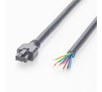Micro-Fit 3.0 to Open End Cable, 8 Pin Male Connector 43025-0800 to Bare Wire 2.0M, 3.5A 300V DIY & Protoyping Cable, UL2464 20AWG for Custom PCB Soldering, OEM Design & Industrial Integration