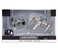 Micro Galaxy Squadron X-Wing vs TIE Advanced Battle Pack, compatible con Star Wars Jazwares Vault
