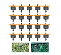 Micro Goteo Riego Rociadores Ajustables - 20 Piezas Gotero Gota Aspersores AutomáTico, Ajustable JardineríA Flujo Cabeza, Por Parterres Y Plantas, para Sistema, Boquillas Emisor Anti-obstrucción