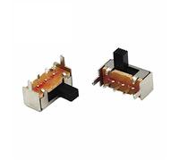 Micro interruptor 10 Uds SK-12F14G4 2 posiciones 1P2T PCB Panel ángulo deslizamiento Horizontal interruptor de palanca de alimentación