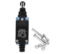 Micro Interruptor Momentáneo Estanco, Limit Switch Compacto con Reinforced Plastic y Zinc, Reset Automático - Doble Mecanismo de Resorte, Alta Durabilidad para Uso Industrial (En el rodillo