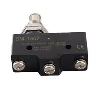 Micro Interruptor Momentáneo, Limit Switch, Contactos de Plata, 1 Unidad - Alta Conductividad, Carcasa Ignífuga, Uso en Control Automático (Un BM-1307)
